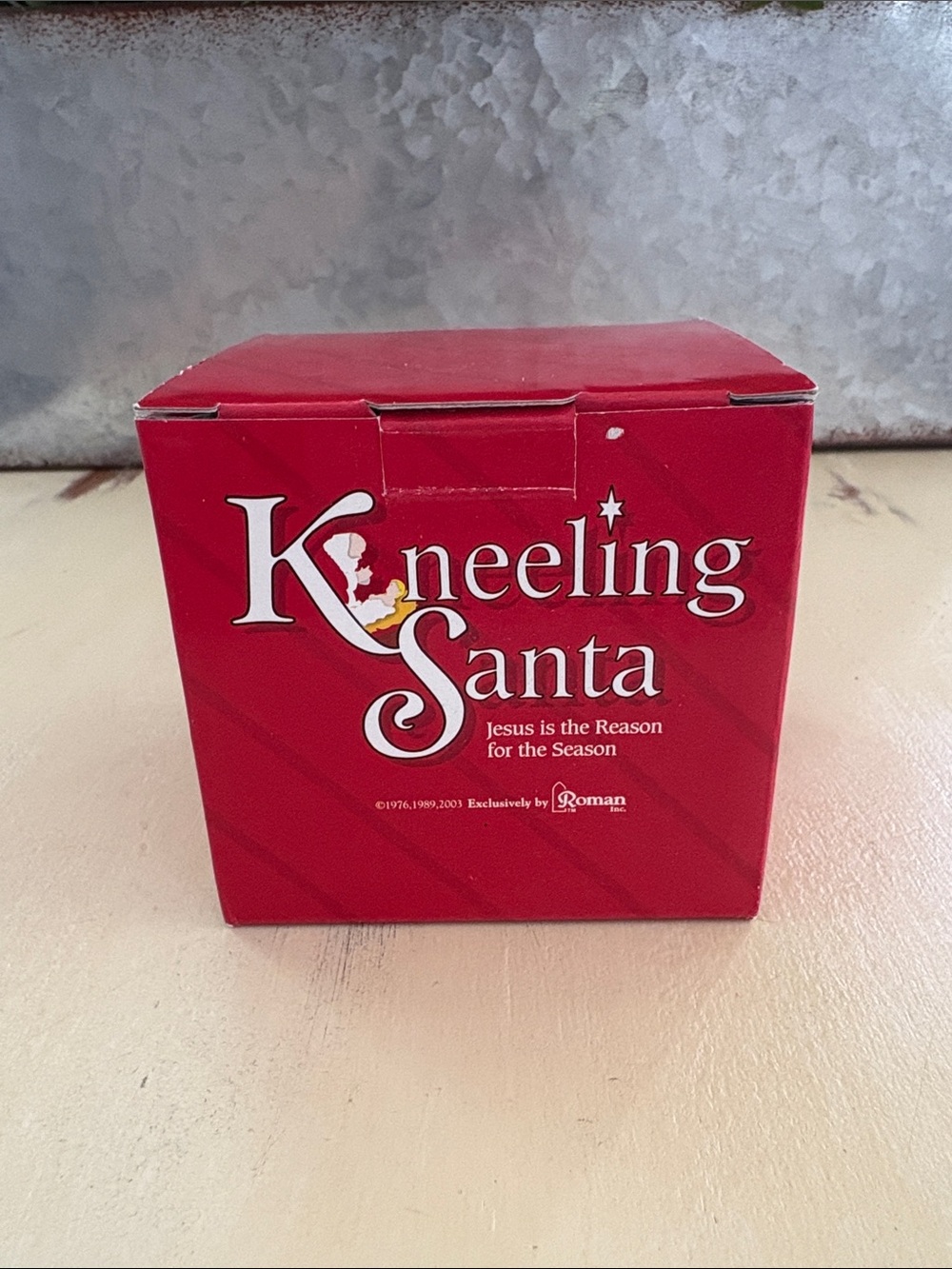 Kneeling Santa “Jesus is the Reason for the Season” Roman Christmas Ornament NEW
